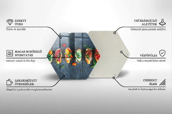 Deska kuchenna Kolorowe kanapki