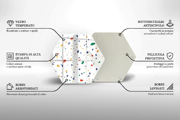 Deska kuchenna Kolorowy gres