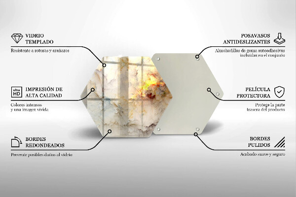 Deska kuchenna Tekstura marmur ze złotem