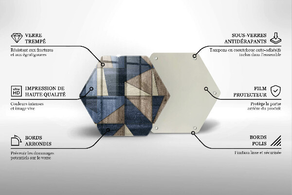 Deska kuchenna Abstrakcja geometryczna