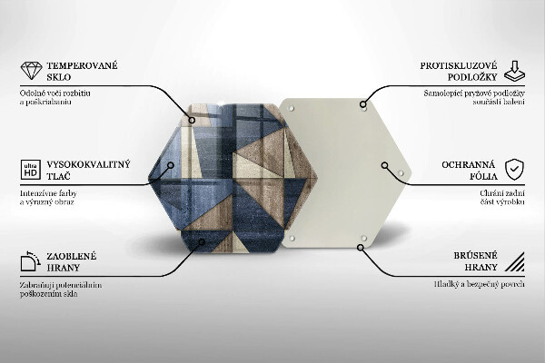 Deska kuchenna Abstrakcja geometryczna