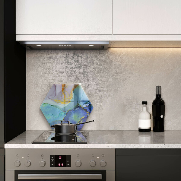 Deska kuchenna Pęknięty kamień złoto