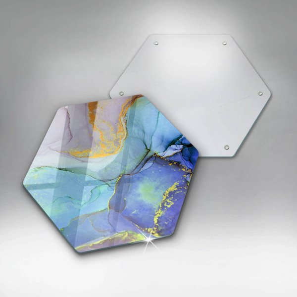 Deska kuchenna Pęknięty kamień złoto