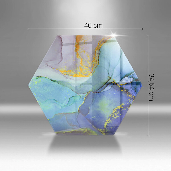 Deska kuchenna Pęknięty kamień złoto