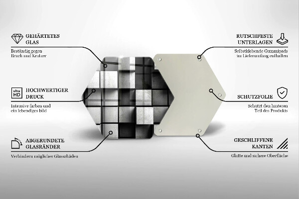 Deska kuchenna Tło geometria 3D