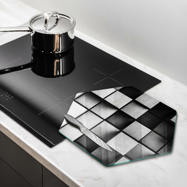 Deska kuchenna Tło geometria 3D