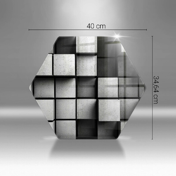 Deska kuchenna Tło geometria 3D