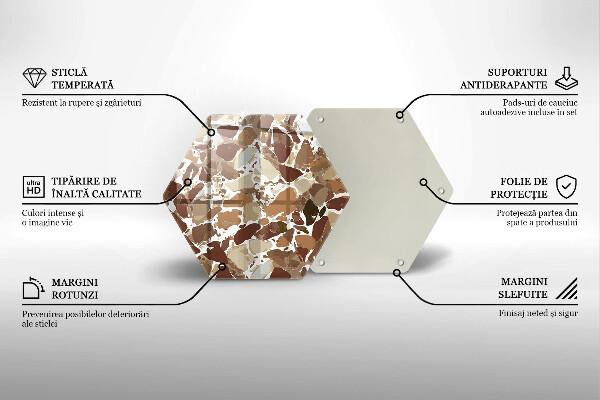 Deska kuchenna Kamień ozdobne plamy