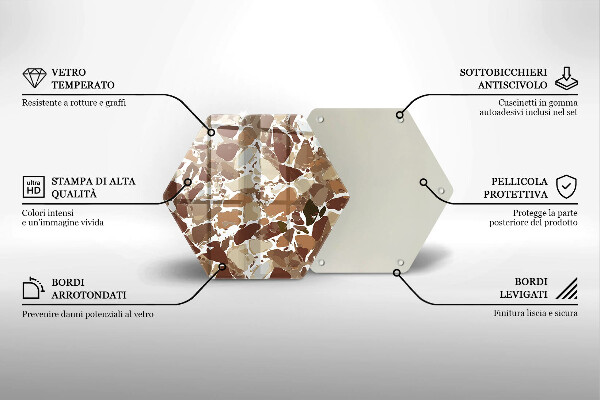 Deska kuchenna Kamień ozdobne plamy