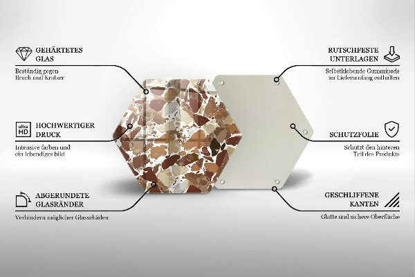 Deska kuchenna Kamień ozdobne plamy