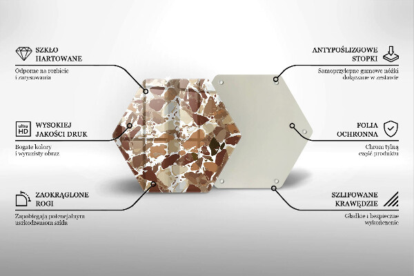 Deska kuchenna Kamień ozdobne plamy