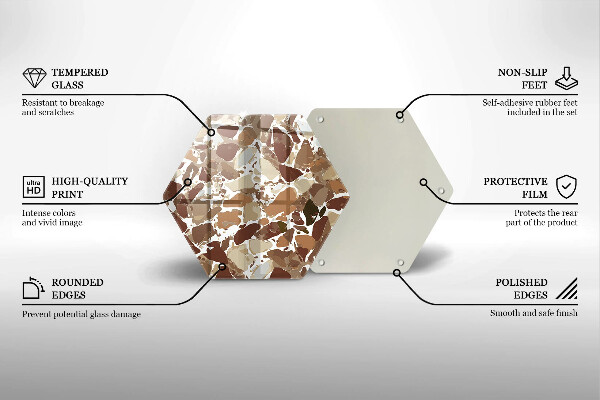 Deska kuchenna Kamień ozdobne plamy