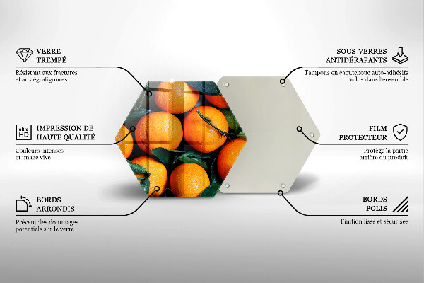 Deska kuchenna Owoce pomarańcze