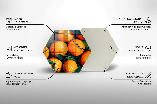 Deska kuchenna Owoce pomarańcze