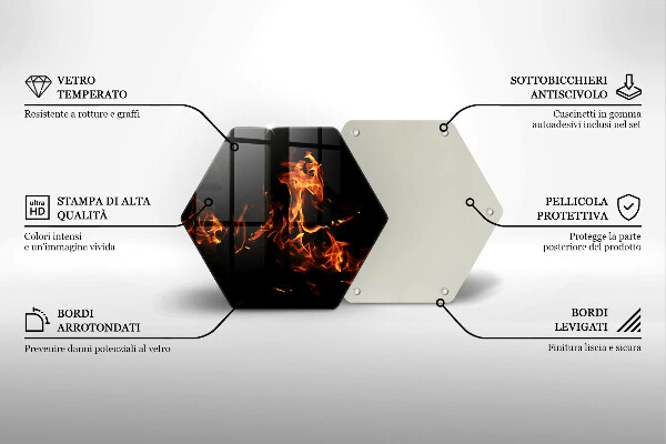 Deska kuchenna Ogień żywy płomień