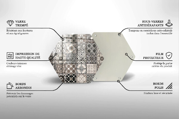 Deska szklana do kuchni Płytki ozdobne kafelki