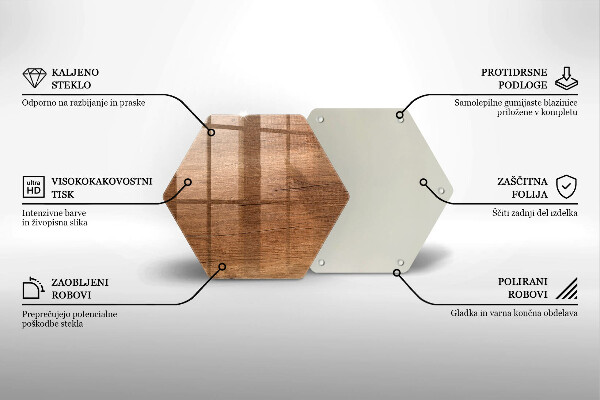 Deska szklana do kuchni Drewno tekstura