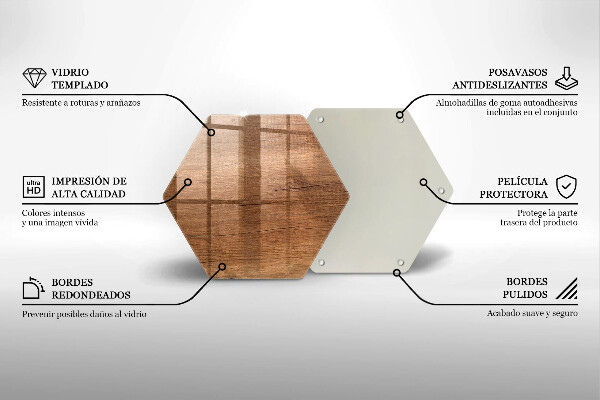 Deska szklana do kuchni Drewno tekstura