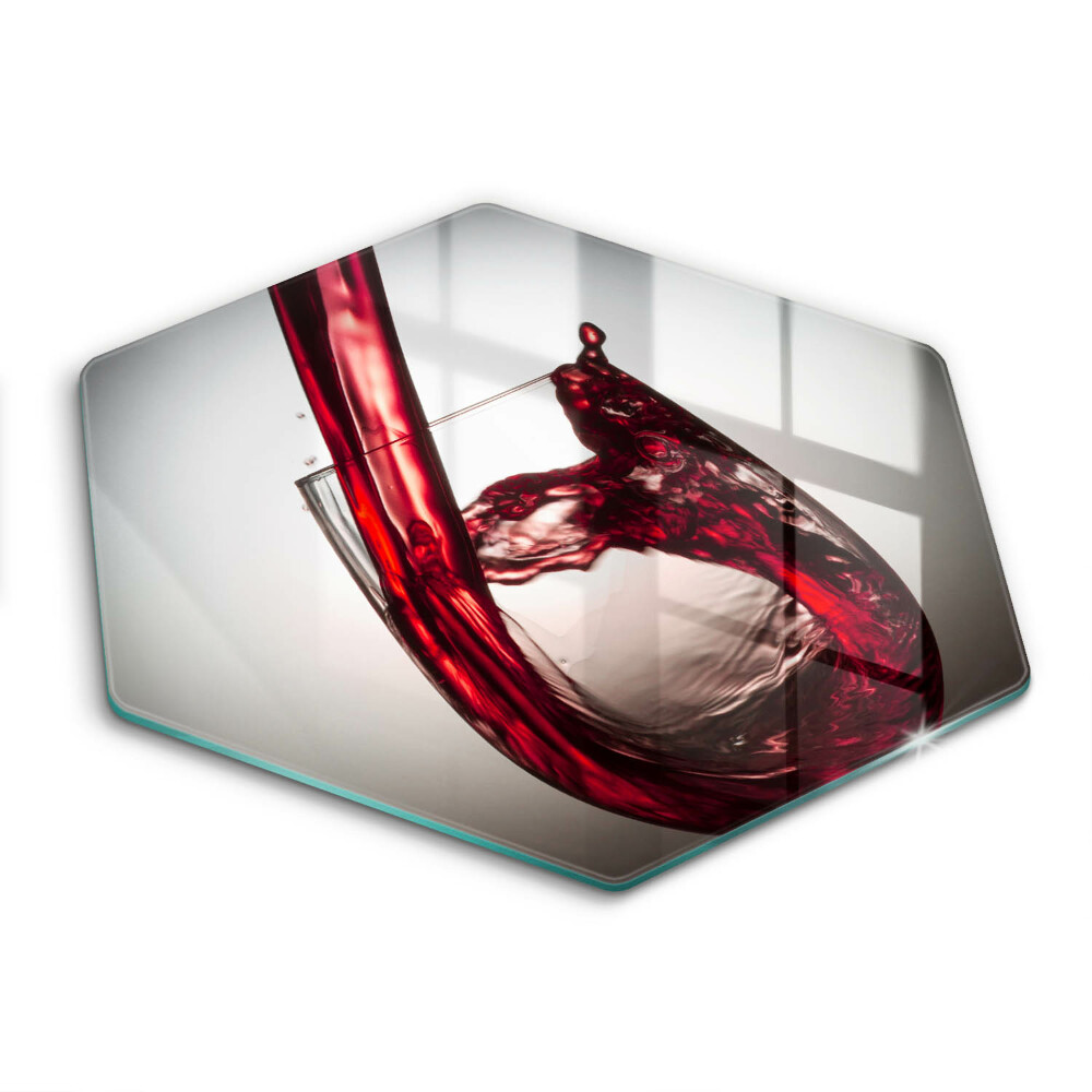 Deska szklana do kuchni Kieliszek i czerwone wino