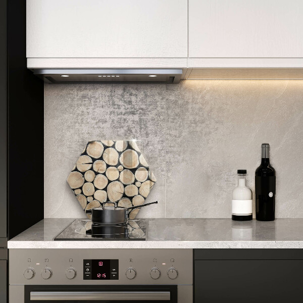 Deska szklana do kuchni Drewno pnie drzew