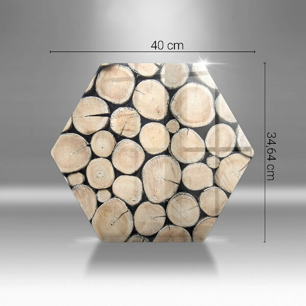 Deska szklana do kuchni Drewno pnie drzew