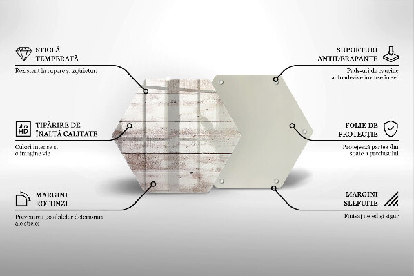 Deska szklana do kuchni Stare deski drewno