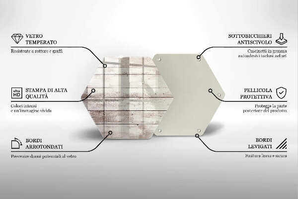 Deska szklana do kuchni Stare deski drewno