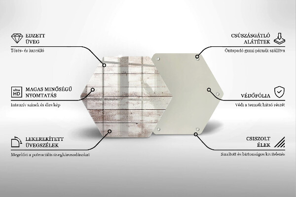 Deska szklana do kuchni Stare deski drewno