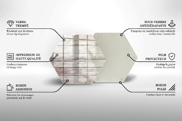 Deska szklana do kuchni Stare deski drewno