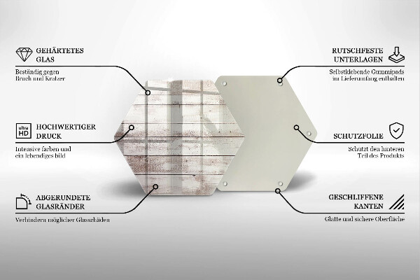 Deska szklana do kuchni Stare deski drewno