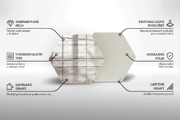 Deska szklana do kuchni Stare deski drewno