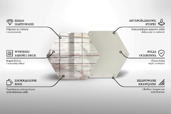 Deska szklana do kuchni Stare deski drewno