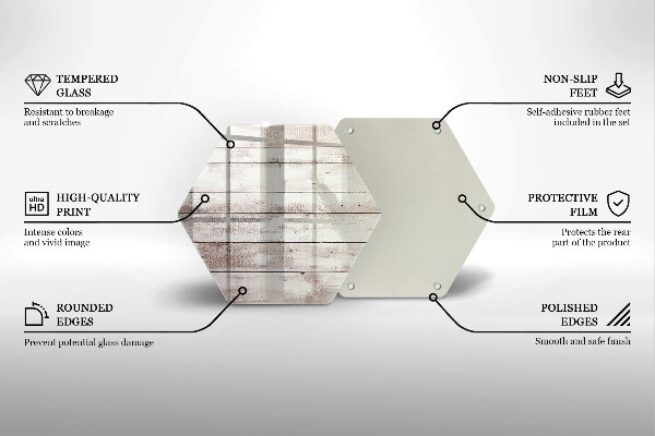 Deska szklana do kuchni Stare deski drewno