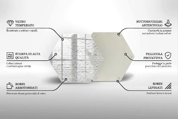 Deska szklana do kuchni Ściana mur cegły