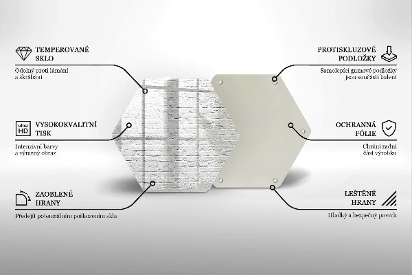 Deska szklana do kuchni Ściana mur cegły