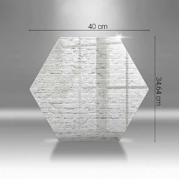 Deska szklana do kuchni Ściana mur cegły