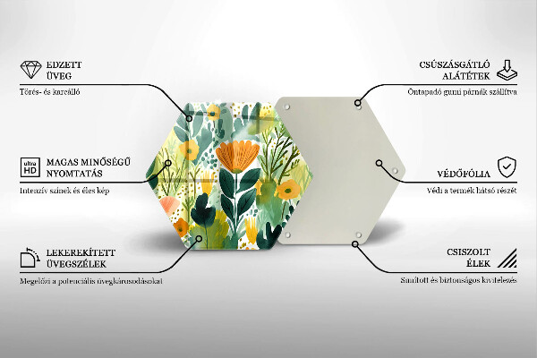 Deska kuchenna Malowane kwiaty