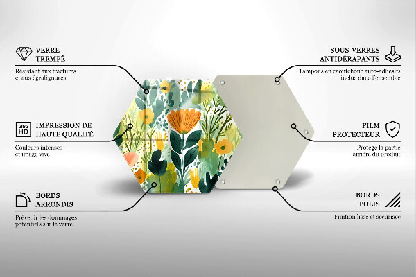 Deska kuchenna Malowane kwiaty