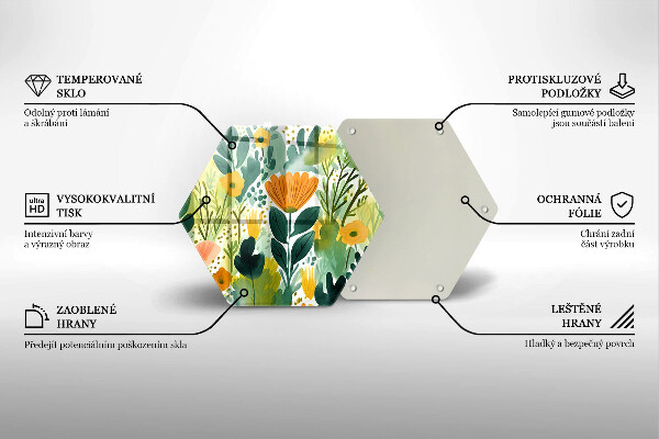 Deska kuchenna Malowane kwiaty