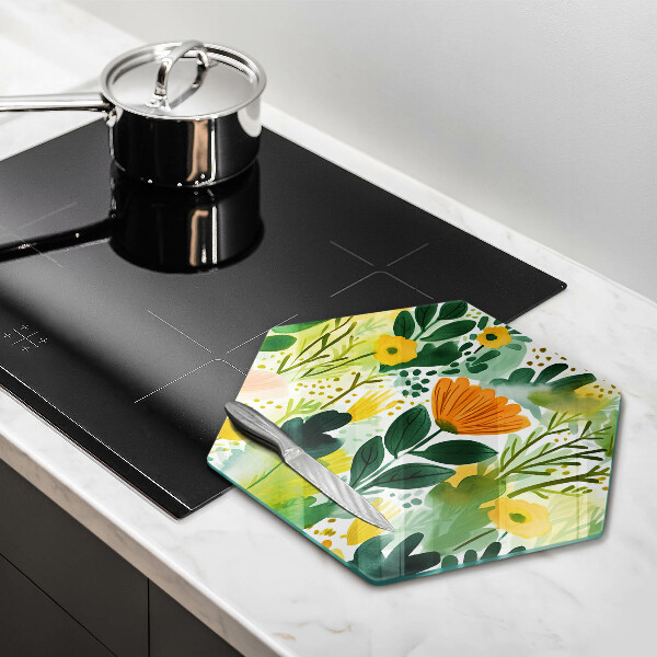 Deska kuchenna Malowane kwiaty