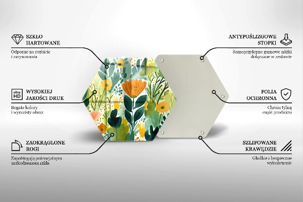 Deska kuchenna Malowane kwiaty