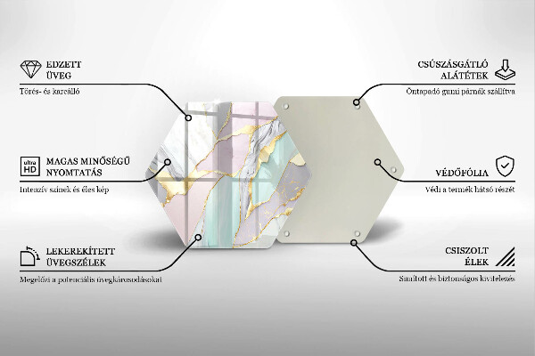 Deska kuchenna Pastelowy marmur