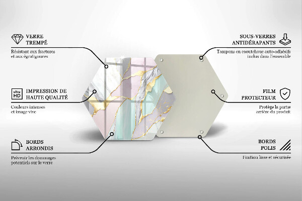 Deska kuchenna Pastelowy marmur