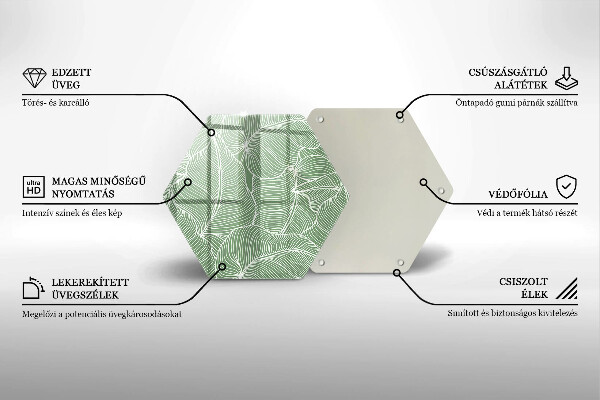 Deska kuchenna Linearne liście