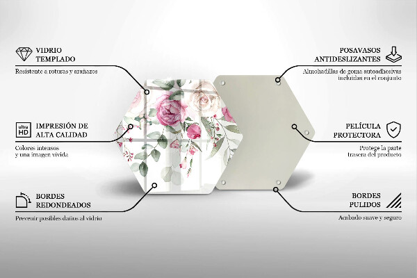 Deska kuchenna Akwarelowe róże