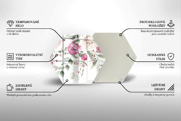 Deska kuchenna Akwarelowe róże