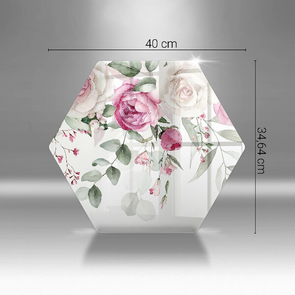 Deska kuchenna Akwarelowe róże