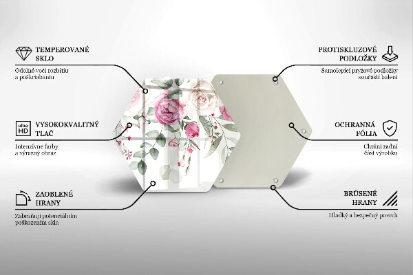 Deska kuchenna Akwarelowe róże