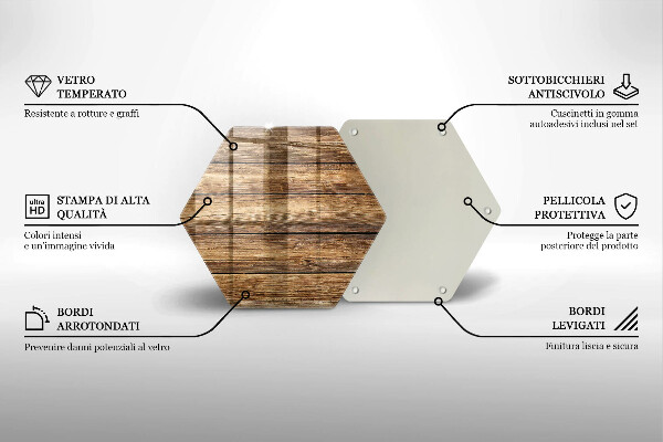 Deska szklana do kuchni Deski tekstura drewno
