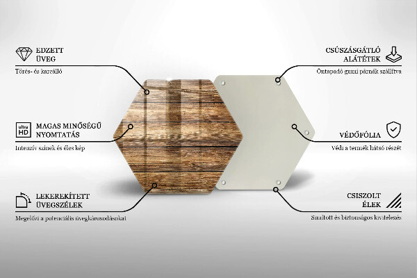 Deska szklana do kuchni Deski tekstura drewno